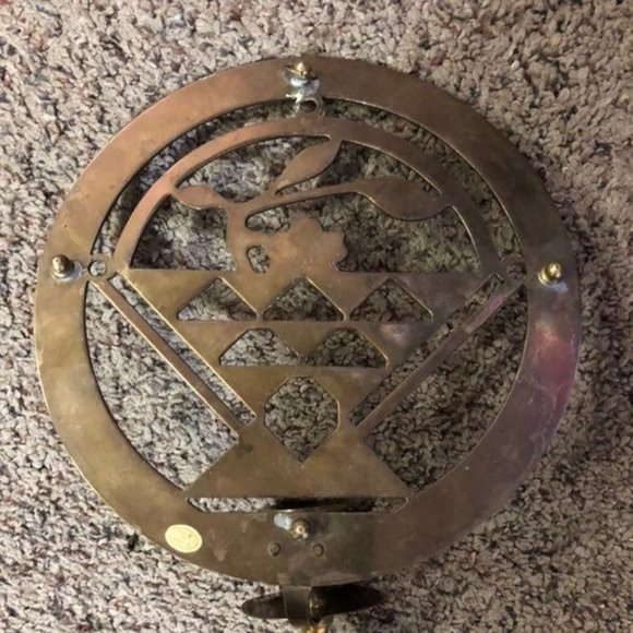 Brass Wall Candle Holder Used Some Wear - Picture 6 of 12